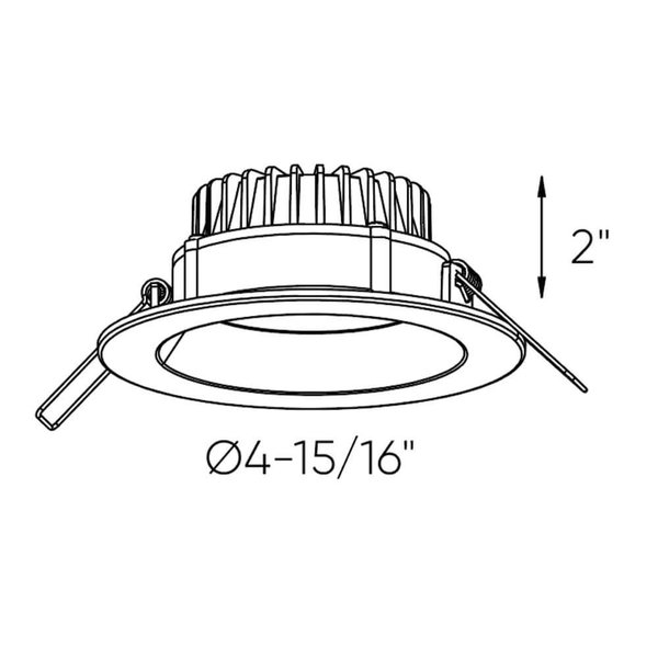 Dals Lighting DALS Connect Pro 4-Inch Deep Regressed Panel DCP-DDP4WH